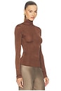 view 3 of 8 by Marianna Syndi Knit Top in Brown