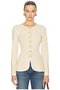 view 1 of 8 by Marianna Bronte Button Cardigan in Beige