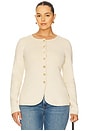 view 2 of 8 by Marianna Bronte Button Cardigan in Beige