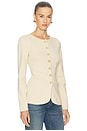 view 3 of 8 by Marianna Bronte Button Cardigan in Beige