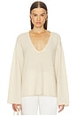 view 1 of 8 by Marianna Brenne Neck Sweater in Oat