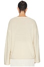 view 6 of 8 by Marianna Brenne Neck Sweater in Oat