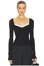 view 1 of 4 by Marianna Eugene Long Sleeve Top in Black