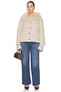 view 10 of 10 By Marianna Allegria Faux Fur Cardigan in Beige Heather