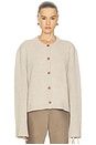 view 2 of 5 By Marianna Allegria Faux Fur Cardigan in Beige Heather