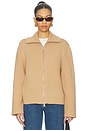 view 1 of 8 by Marianna Avey Zip Cardigan in Light Brown