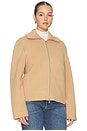 view 4 of 8 by Marianna Avey Zip Cardigan in Light Brown