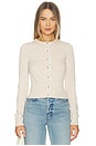 view 1 of 5 by Marianna Ashanta Cardigan in Beige W/ White Lace