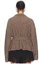 view 6 of 8 by Marianna Jessamy Knit Belted Cardigan in Mocha