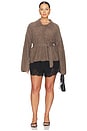 view 8 of 8 by Marianna Jessamy Knit Belted Cardigan in Mocha