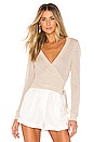 view 1 of 5 Laurel Wrap Sweater in Beige