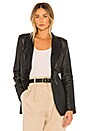 view 1 of 4 Carmen Leather Blazer in Black