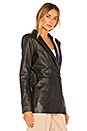 view 2 of 4 Carmen Leather Blazer in Black