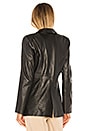 view 3 of 4 Carmen Leather Blazer in Black