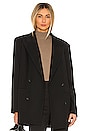 view 1 of 5 Oversized Double Breasted Blazer in Black