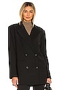 view 2 of 5 Oversized Double Breasted Blazer in Black