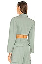 view 3 of 4 BLAZER CROPPED ROBBY in Sage Green
