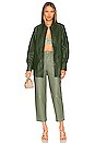 view 4 of 4 Nikko Leather Shacket in Green