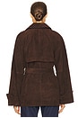 view 3 of 4 by Marianna Elae Suede Jacket in Chocolate Brown