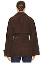 view 5 of 8 by Marianna Elae Suede Jacket in Chocolate Brown