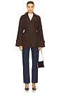view 7 of 8 by Marianna Elae Suede Jacket in Chocolate Brown