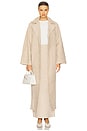 view 3 of 8 by Marianna Kofi Suede Trench Coat in Beige Gray