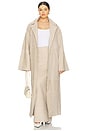 view 4 of 8 by Marianna Kofi Suede Trench Coat in Beige Gray