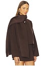 view 3 of 5 by Marianna Milly Wool Jacket in Chocolate Brown