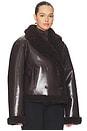 view 6 of 10 BLOUSON NERIAH in Chocolate Brown