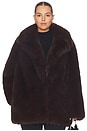 view 4 of 10 by Marianna Gamine Faux Fur Jacket in Dark Brown