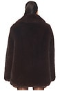 view 7 of 10 by Marianna Gamine Faux Fur Jacket in Dark Brown