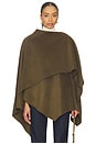 view 1 of 8 By Marianna Kye Wool Cape in Olive