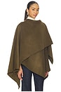 view 2 of 8 By Marianna Kye Wool Cape in Olive