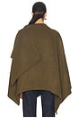 view 3 of 8 By Marianna Kye Wool Cape in Olive