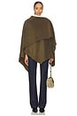 view 4 of 8 By Marianna Kye Wool Cape in Olive