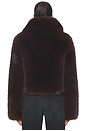 view 4 of 10 by Marianna Savoie Faux Fur Jacket in Dark Brown