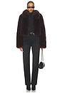 view 5 of 10 by Marianna Savoie Faux Fur Jacket in Dark Brown