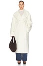 view 2 of 8 By Marianna Kye Wool Coat in Ivory