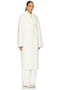 view 5 of 8 By Marianna Kye Wool Coat in Ivory