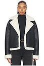 view 1 of 10 BLOUSON OLI in Black & Ivory