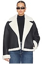 view 2 of 10 BLOUSON OLI in Black & Ivory