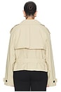 view 6 of 8 by Marianna Kimmi Cropped Trench Jacket in Taupe