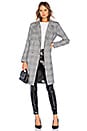 view 1 of 4 The Amira Coat in Grey Plaid