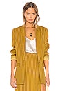 view 1 of 5 The Fleur Blazer in Mustard & White