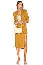 view 5 of 5 The Fleur Blazer in Mustard & White