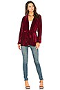 view 5 of 5 x REVOLVE The Adela Smoking Jacket in Wine