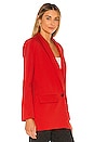 view 2 of 4 The Fleur Blazer in Scarlet Red