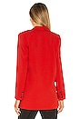view 3 of 4 The Fleur Blazer in Scarlet Red
