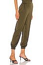 view 2 of 4 The Reina Crop Pant in Olive Green