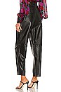 view 3 of 4 Rhye Barrel Leg Leather Pant in Black